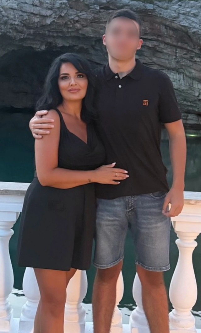 Milena Popović sa sinom