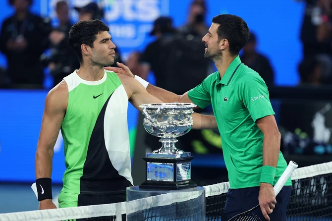 Karlos Alkaraz i Novak Đoković 