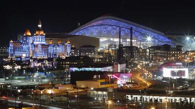 Stadion Olimpijski nocą