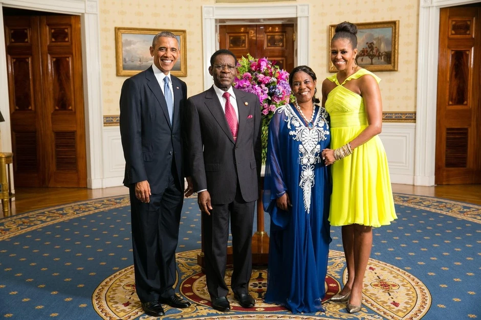 Predsednik Mangue u društvu predsednika SAD sa suprugama