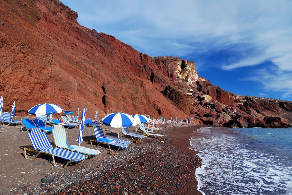 Red Beach - Czerwona Plaża na Santorini