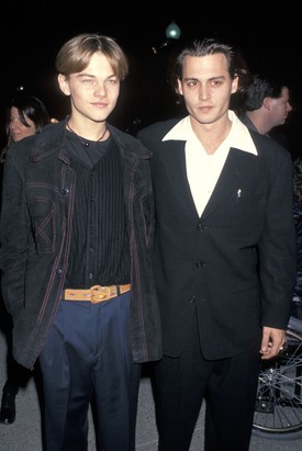 A What's Eating Gilbert Grape premierjén az akkor 30 éves Johnny Depp mellett feszített. (1993) 
