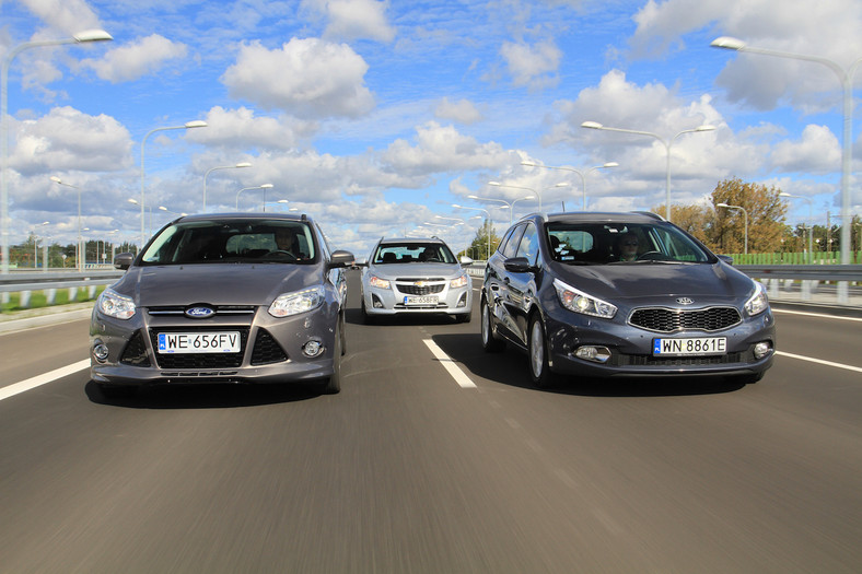 Porównanie: Chevrolet Cruze 1.4T, Ford Focus 1.6 EB czy Kia cee’d 1.6 GDi