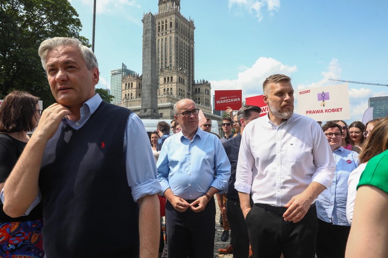 Robert Biedroń, Włodzimierz Czarzasty i Adrian Zandberg