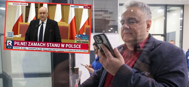 Widzowie TV Republika przerażeni. "Wypatrują czołgów na ulicach"