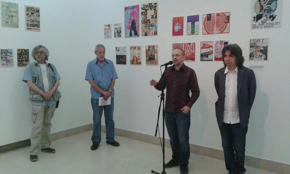 Štampa na zidu: Pero Kvesić, Lazar Stojanović, Marko Zubak i Dragan Ambrozić