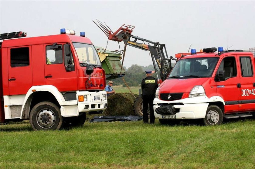 prasa do słomy, wypadek, Osiny, reklama