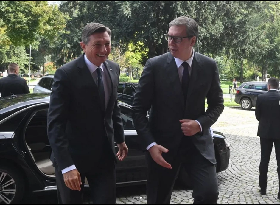 Alekdandar Vučić i Borut Pahor