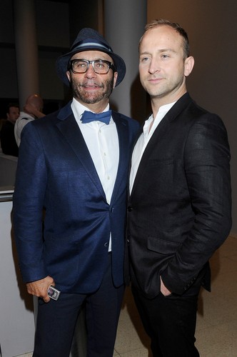 Lejb Fogelman i Borys Szyc na premierze filmu 'Dżej Dżej'