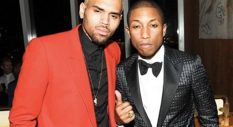 Chris Brown and Pharrell Williams
