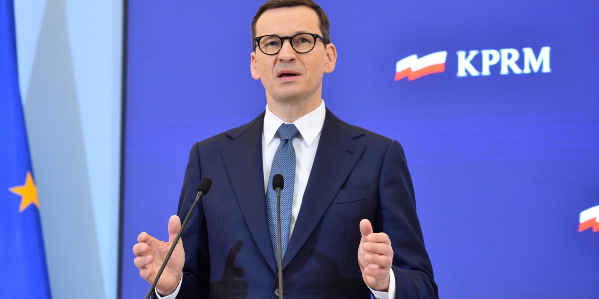 Na zdjęciu premier Mateusz Morawiecki.