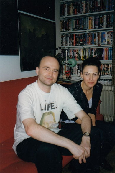 Autorka i Tomek Beksiński, maj 1999 / fot. archiwum prywatne K. Konopy