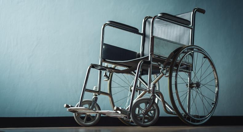 An empty wheelchair.Getty Images