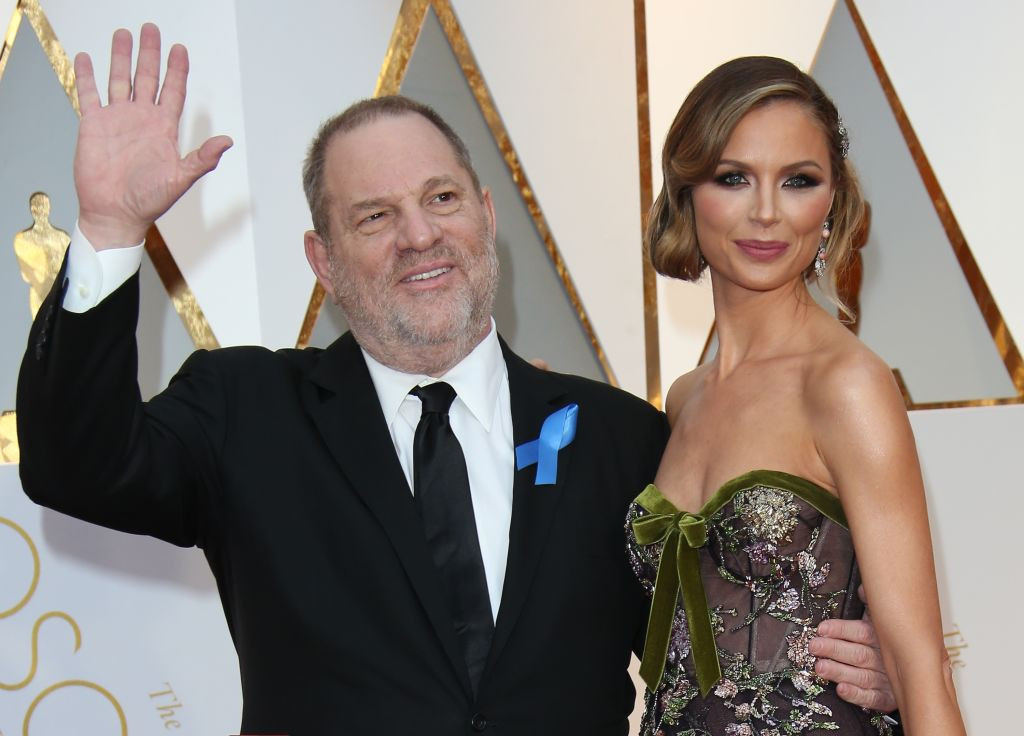 Weinstein z żoną - projektantką Georginą Chapman na rozdaniu Oscarów, 2017