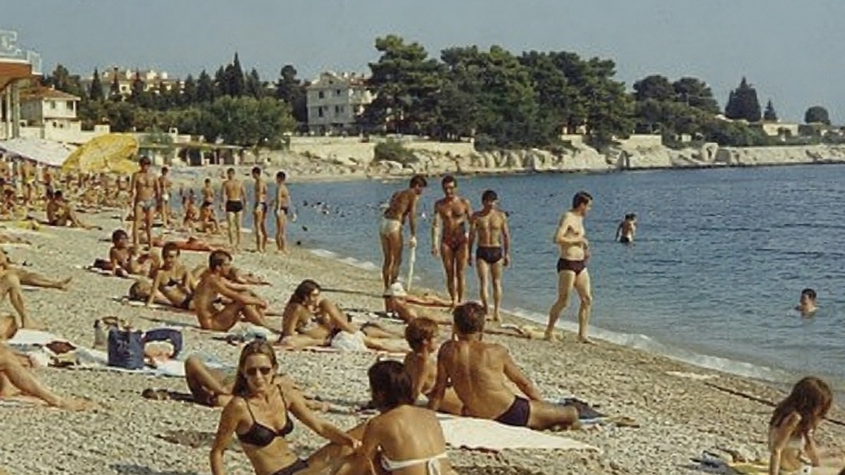 Slika sa plaže - ilustracija