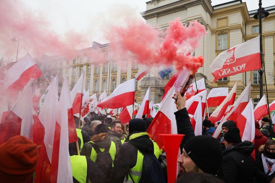 Protest w Warszawie