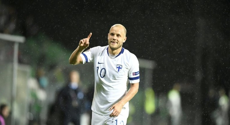 Norwich's Teemu Pukki (pictured September 2018) was able to score off of a missed penalty by Mario Vrancic against Sheffield United