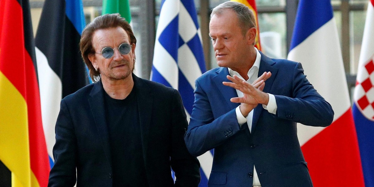 Bono i Donald Tusk