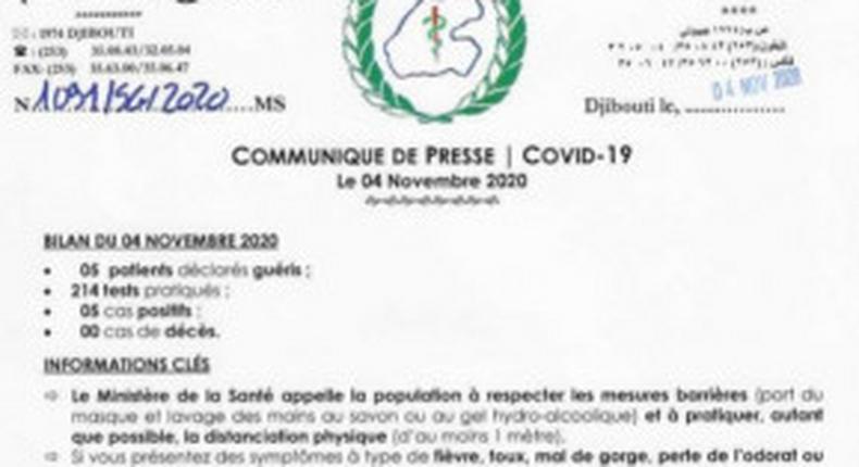 Ministere de la Santé de Djibouti