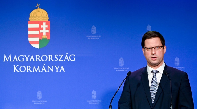 Megtartotta az első választások utáni Kormányinfót Gulyás Gergely / Fotó: MTI/Illyés Tibor