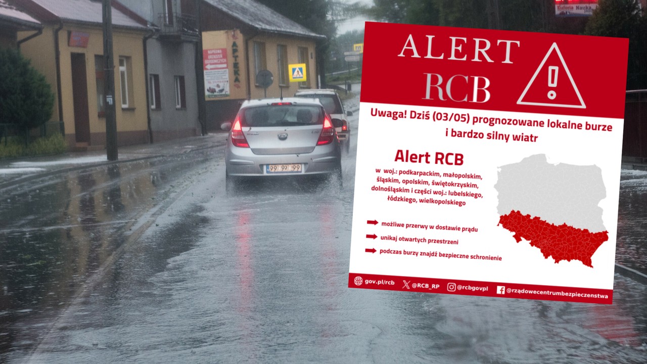 Alert RCB w dziewięciu województwach. "Znajdź bezpieczne schronienie"