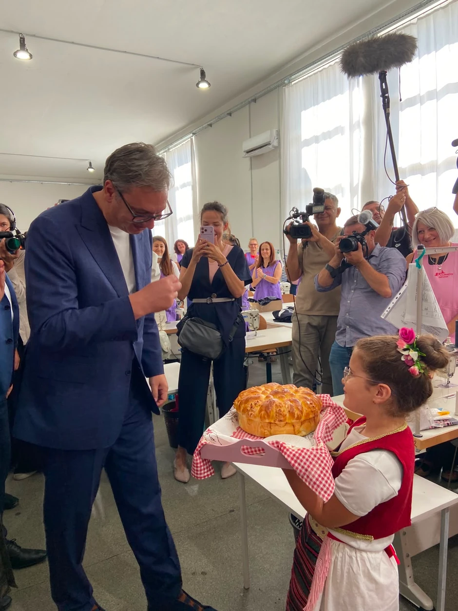 Vučić u drvaru
