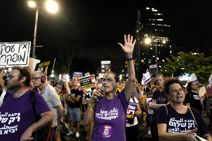 Protesti za oslobađenje talaca u izraelu - Tel Aviv, 10. avgusta