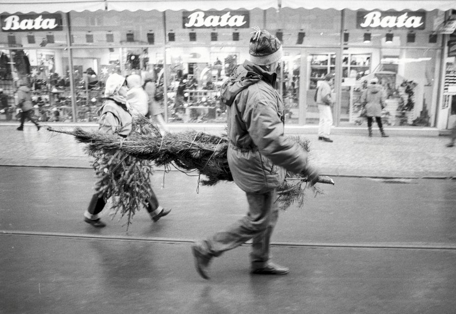 Grudzień 1995 r. Sklep Bata w Katowicach