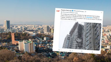 W Korei Południowej zawalił się 39-piętrowy wieżowiec. Zaginęło sześć osób [WIDEO]