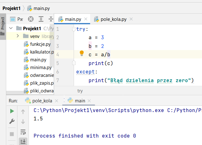 Kurs: Python w pigułce cz. 5: Obsługa błędów w praktyce