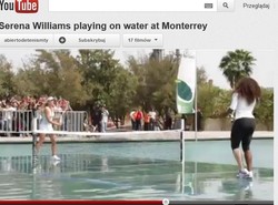Serena Williams grała w tenisa w... wodzie. Zobacz wideo