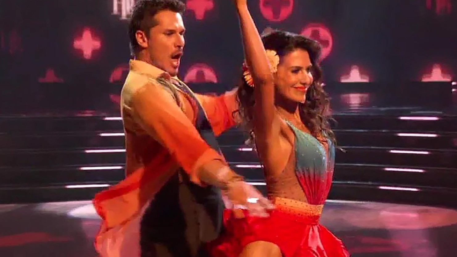 Hilaria Baldwin a Gleb Savchenko počas televíznej šou Dancing With the Stars. 30. 9. 2025