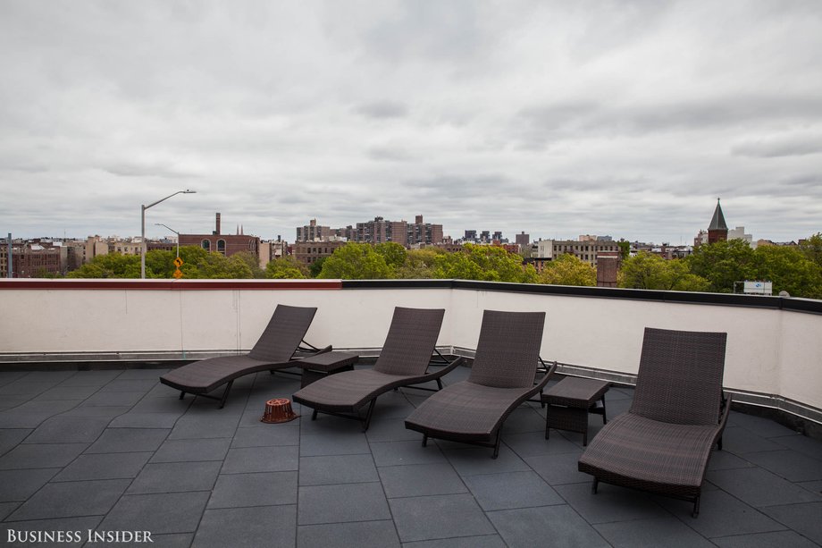 The building includes a roof deck for the summer (though it can get a little loud with the proximity to the Williamsburg bridge).