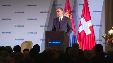 Aleksandar Vučić u Cirihu 