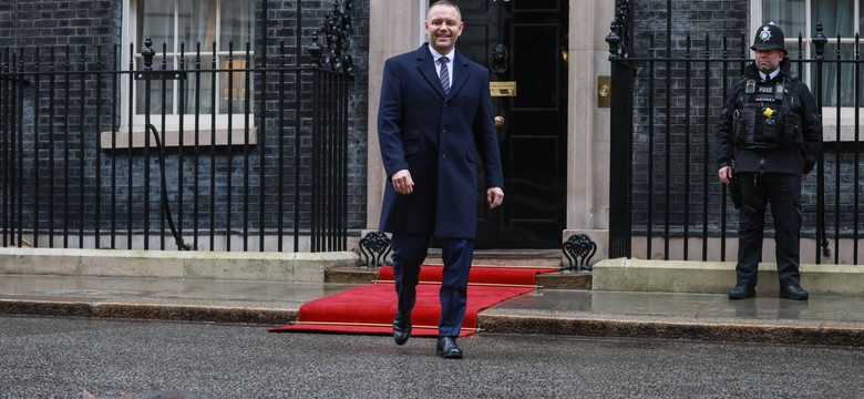 Wizyta Karola Nawrockiego w Londynie. Kot Larry skradł show [WIDEO]