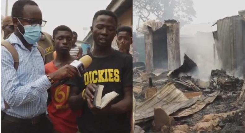 “Every human should believe in God – Witness advises as Bible survives Odawna Market fire