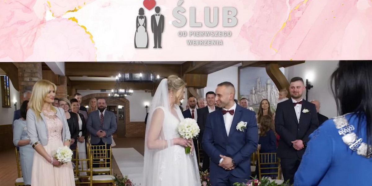 Kadr z programu "Ślub od pierwszego wejrzenia". 