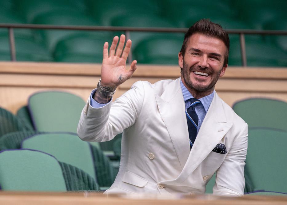 David Beckham fiára így találtak rá. Fotó: Getty Images