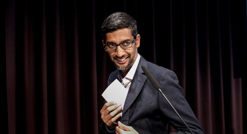 Google CEO Sundar PichaiCarsten Koall/Getty Images