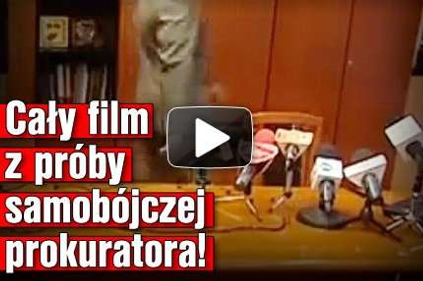 Cały film z próby samobójczej prokuratora!