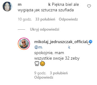 Mikołaj Jędruszczak na Instagramie