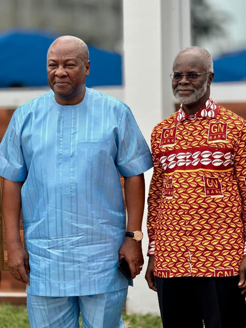 Dr Papa Kwesi Ndoum and John Mahama