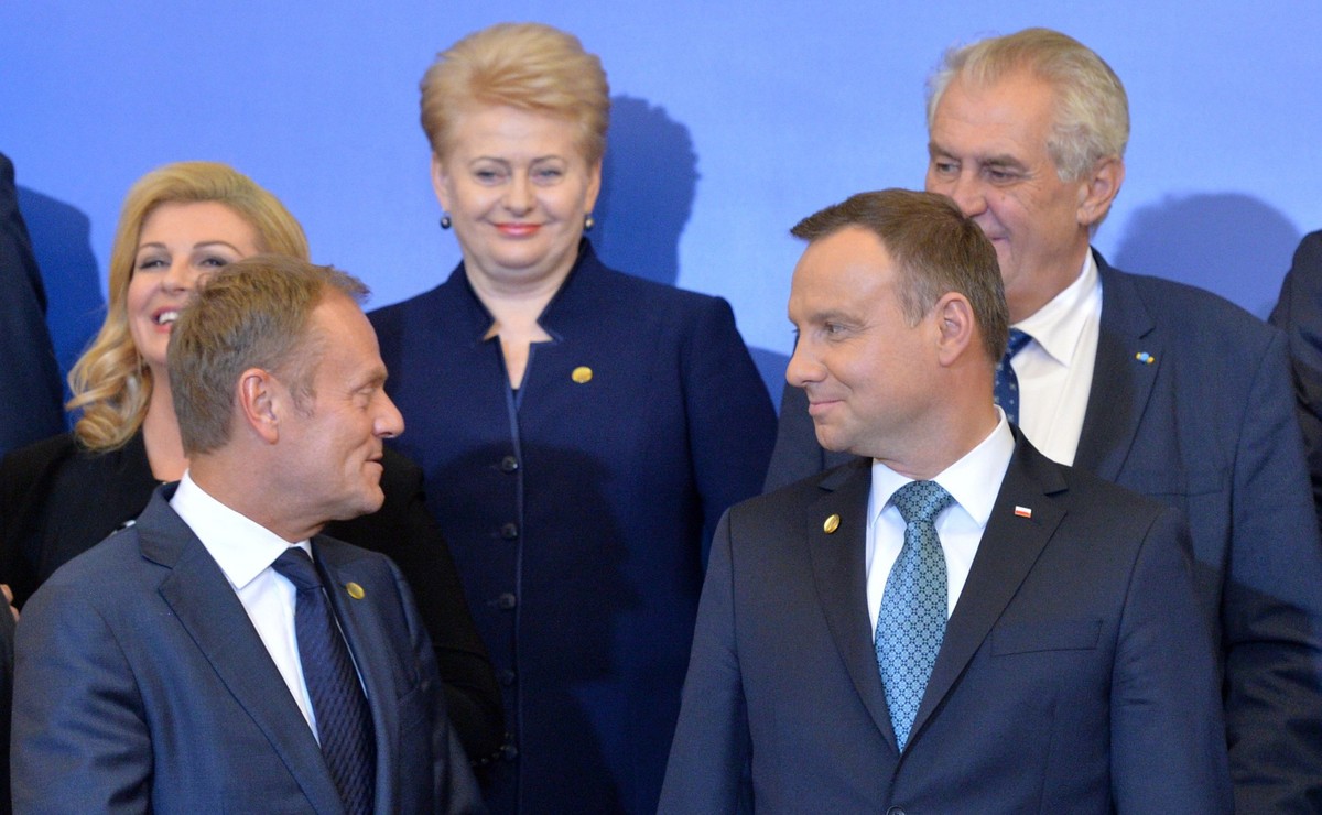 Donald Tusk i Andrzej Duda