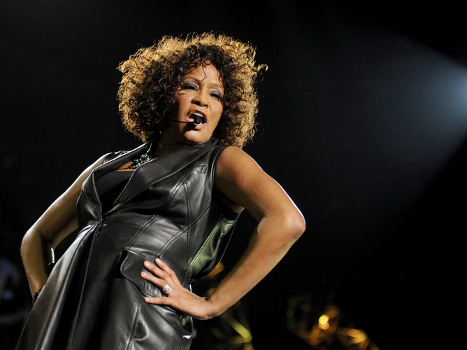 Whitney Houston podczas koncertu w o2-Arena w Berlinie, 12 maja 2010