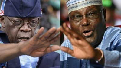 Bola Tinubu and Atiku Abubakar. (Channels TV)