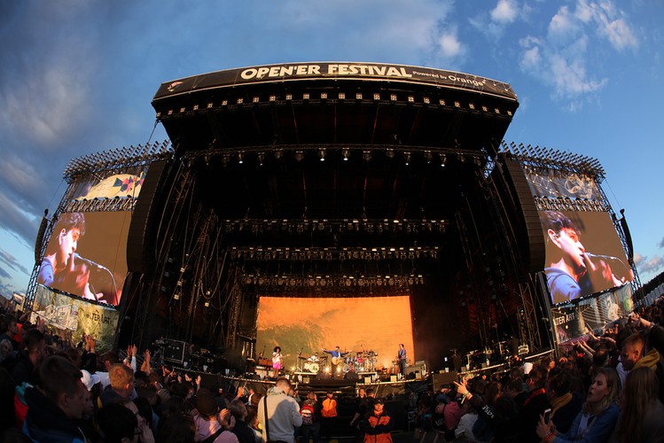 Vampire Weekend na festiwalu Open'er 2019. 3 czerwca 2019 roku.