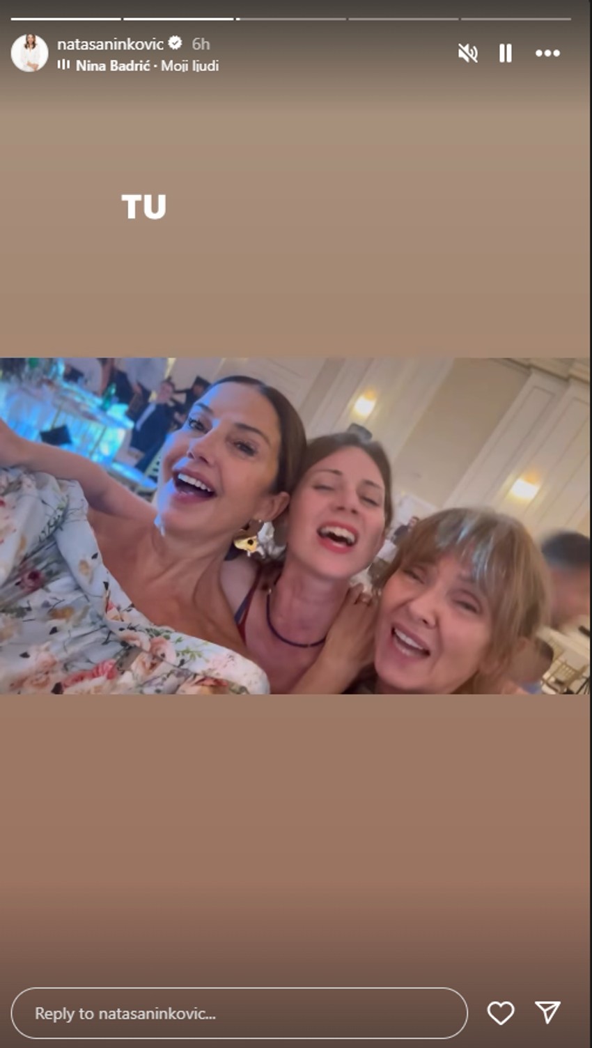 Nataša Ninković na svadbi