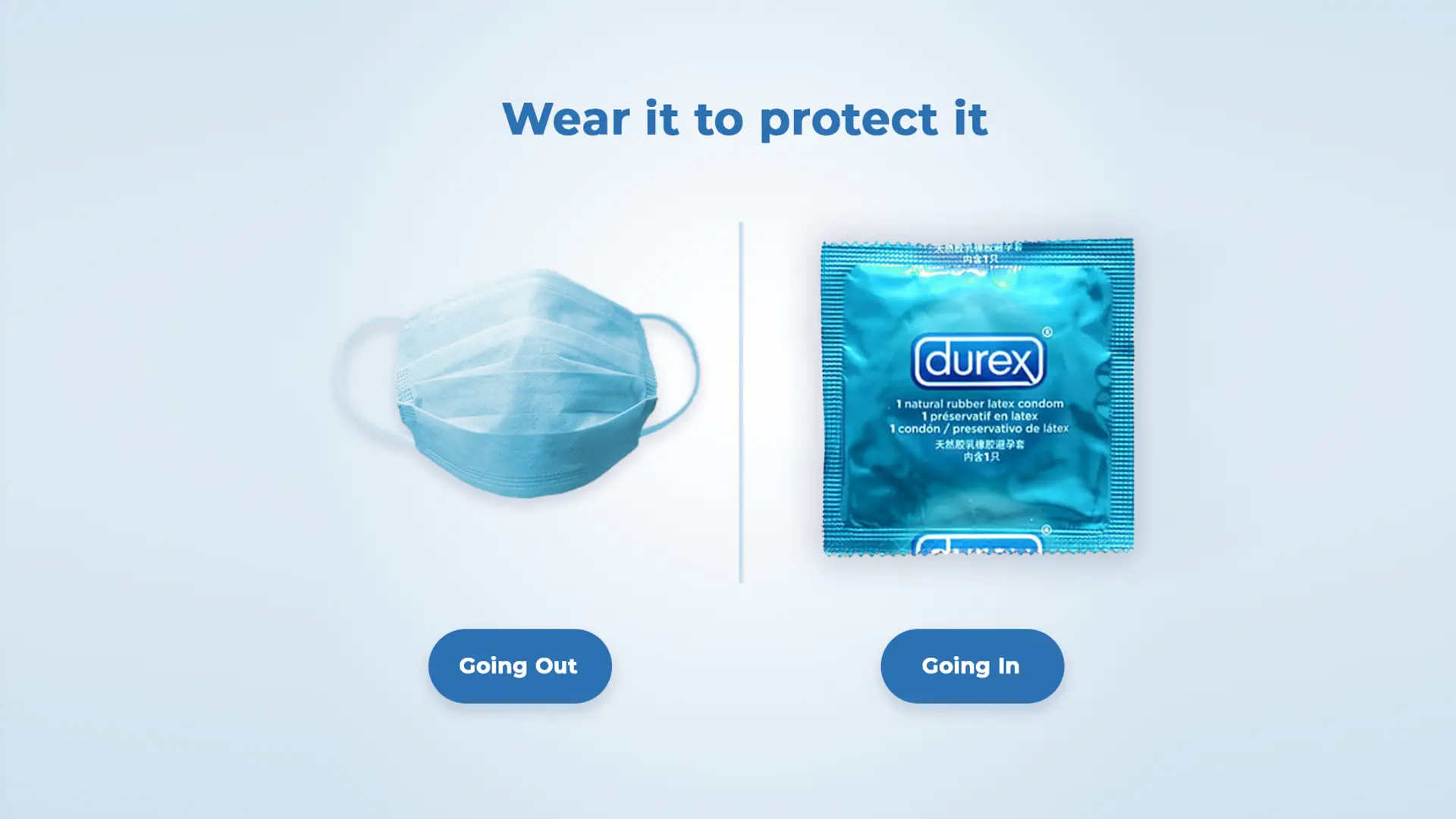 Prezerwatywy jak maseczki. Durex zachęca do podwójnego zabezpieczenia