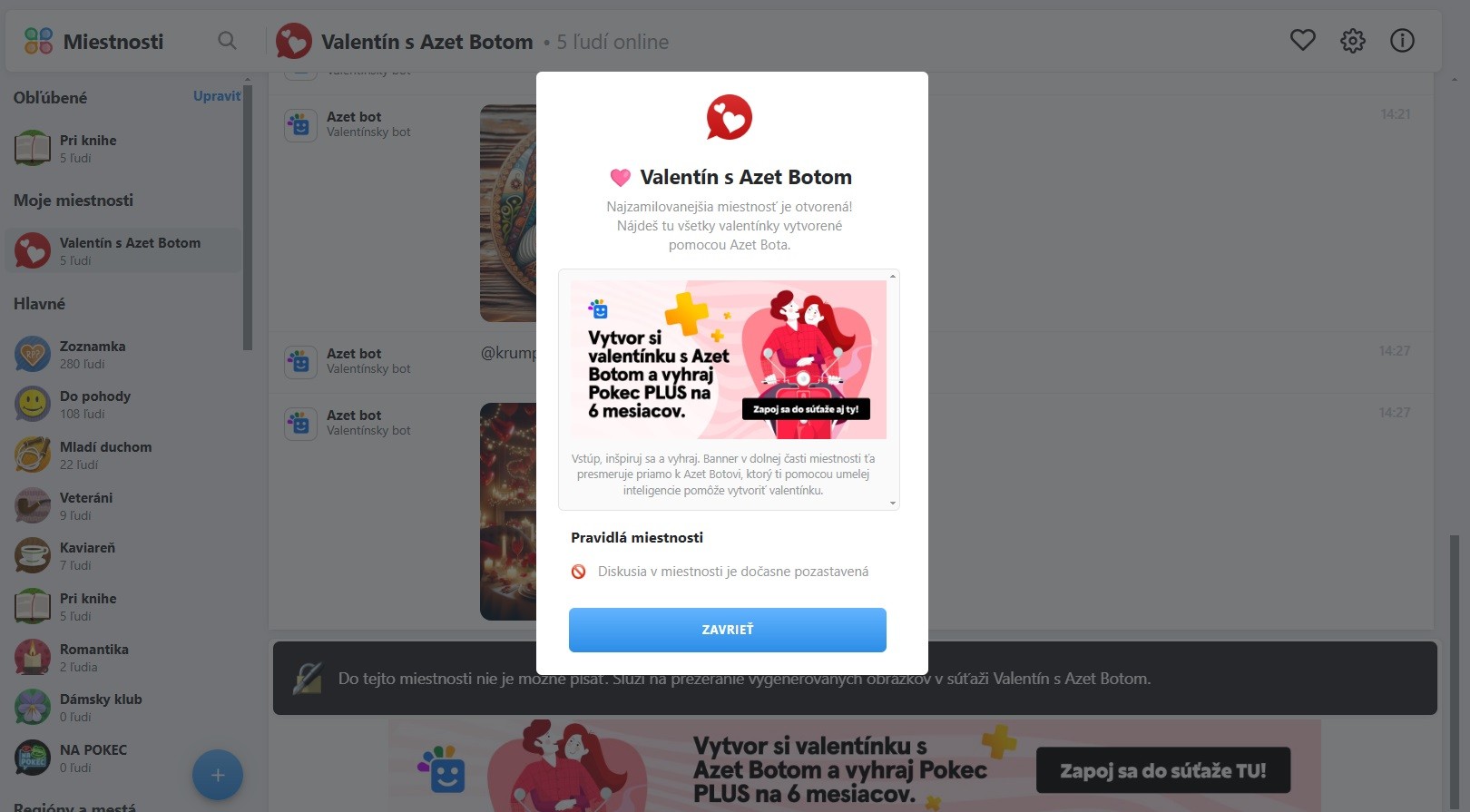 Camera Valentinei cu sticlă azet