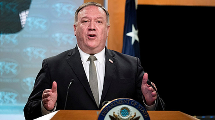 Mike Pompeo, amerikai külügyminiszter: az Egyesült Államok vízummegszorításokat vezet be a tibeti elnyomásban felelősséget vállaló kínai tisztségviselők számára./ Fotó: MTI/AP/Manuel Balce Ceneta